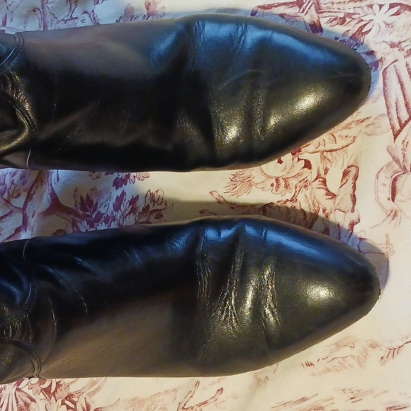 Cole Haan Nike Air heeled black leather boots women's size 8.5 - Picture 8 of 11